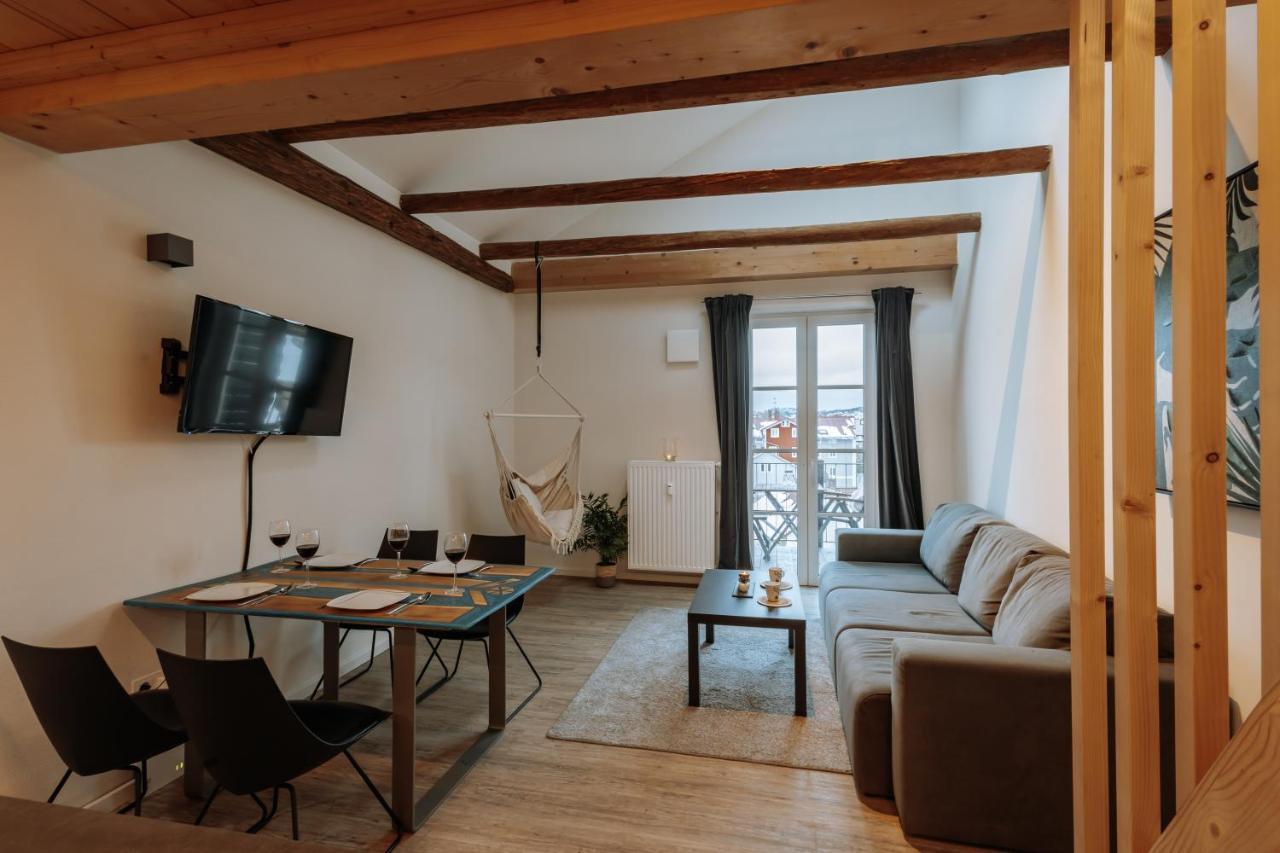 Modern Elegance Lofts - Wohnen Auf Zwei Ebenen Lägenhet Passau Rum bild