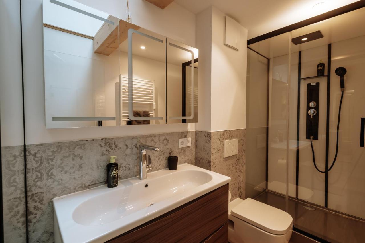 Modern Elegance Lofts - Wohnen Auf Zwei Ebenen Lägenhet Passau Rum bild