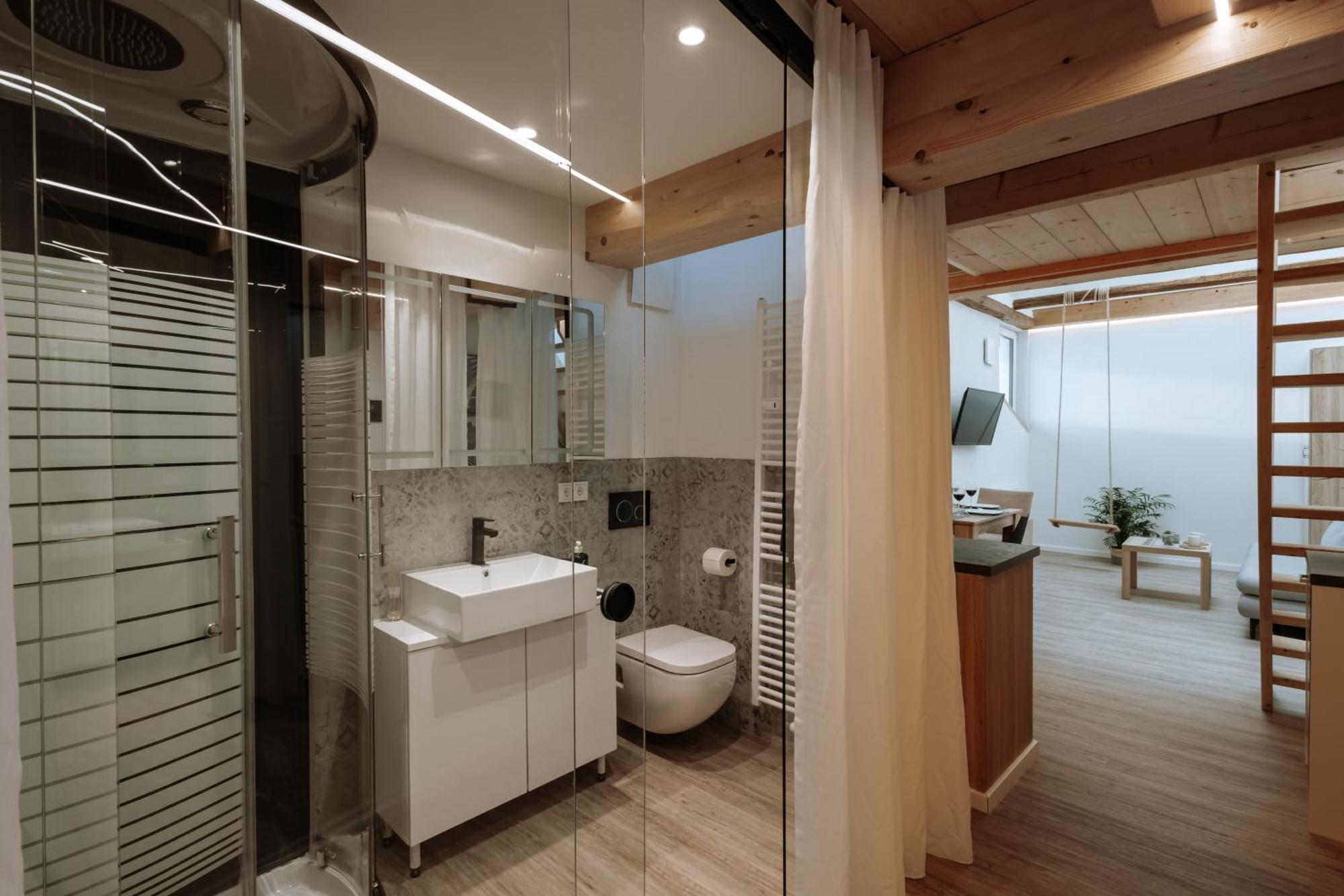 Modern Elegance Lofts - Wohnen Auf Zwei Ebenen Lägenhet Passau Rum bild