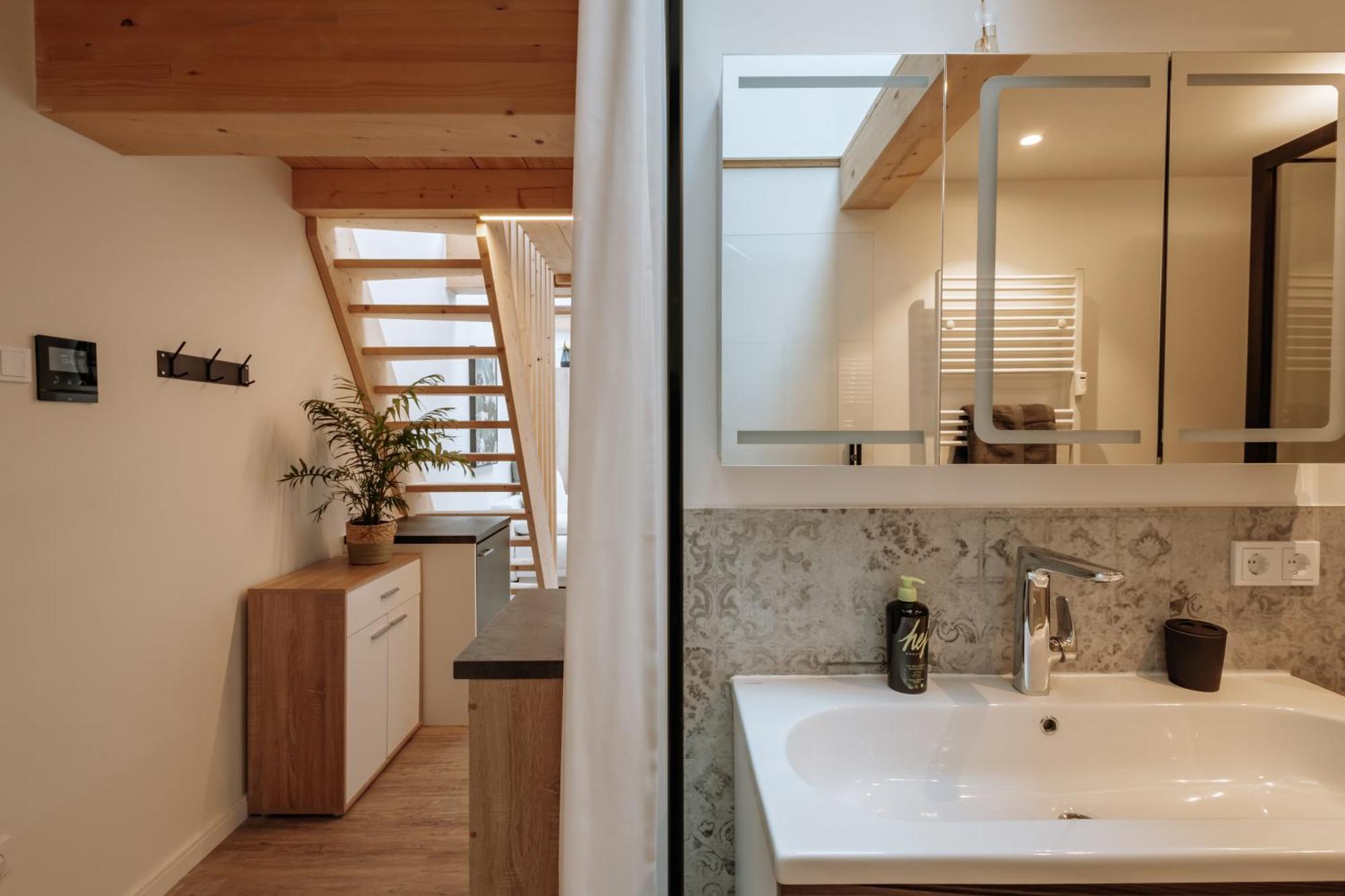 Modern Elegance Lofts - Wohnen Auf Zwei Ebenen Lägenhet Passau Rum bild