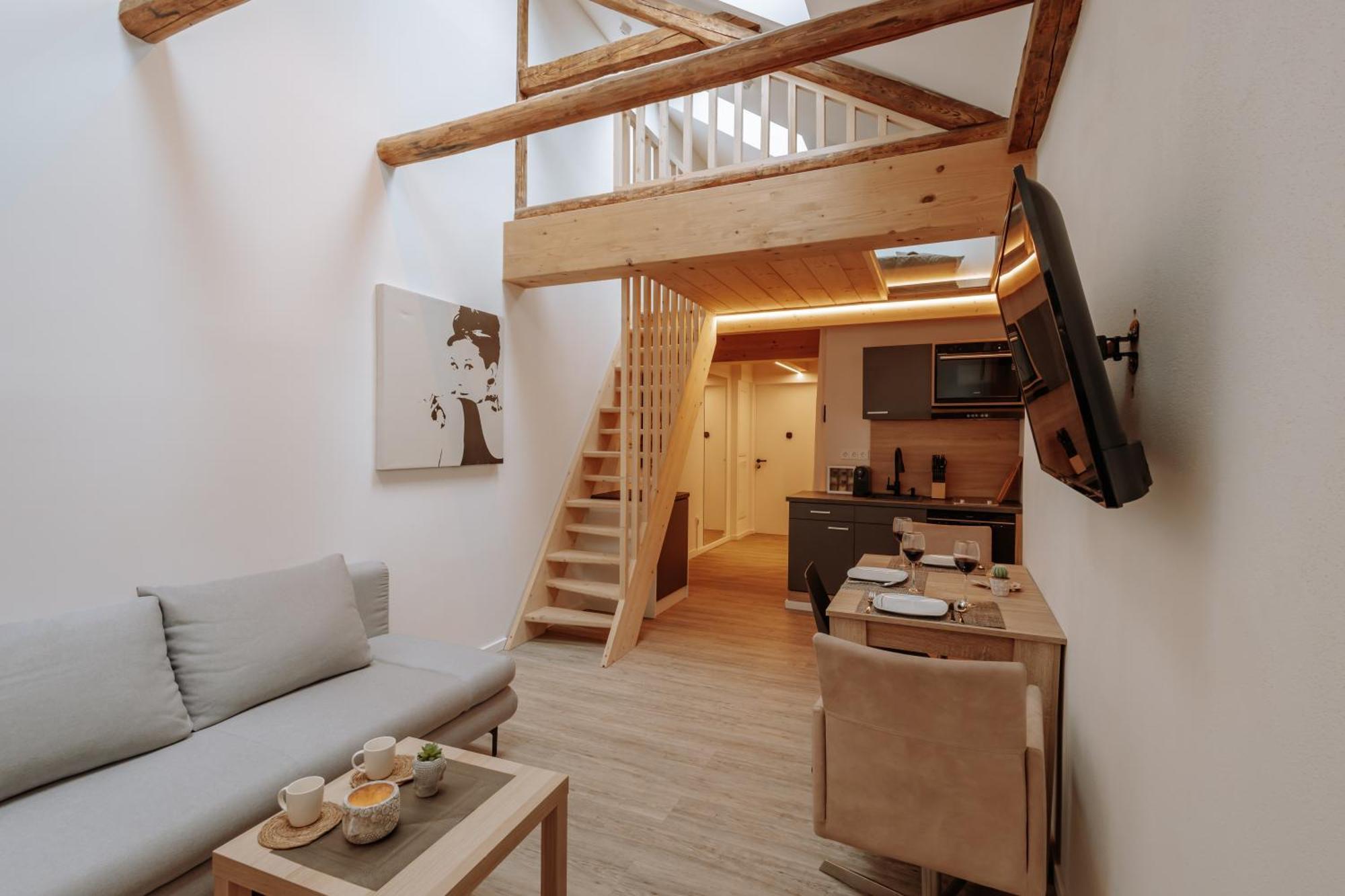 Modern Elegance Lofts - Wohnen Auf Zwei Ebenen Lägenhet Passau Exteriör bild